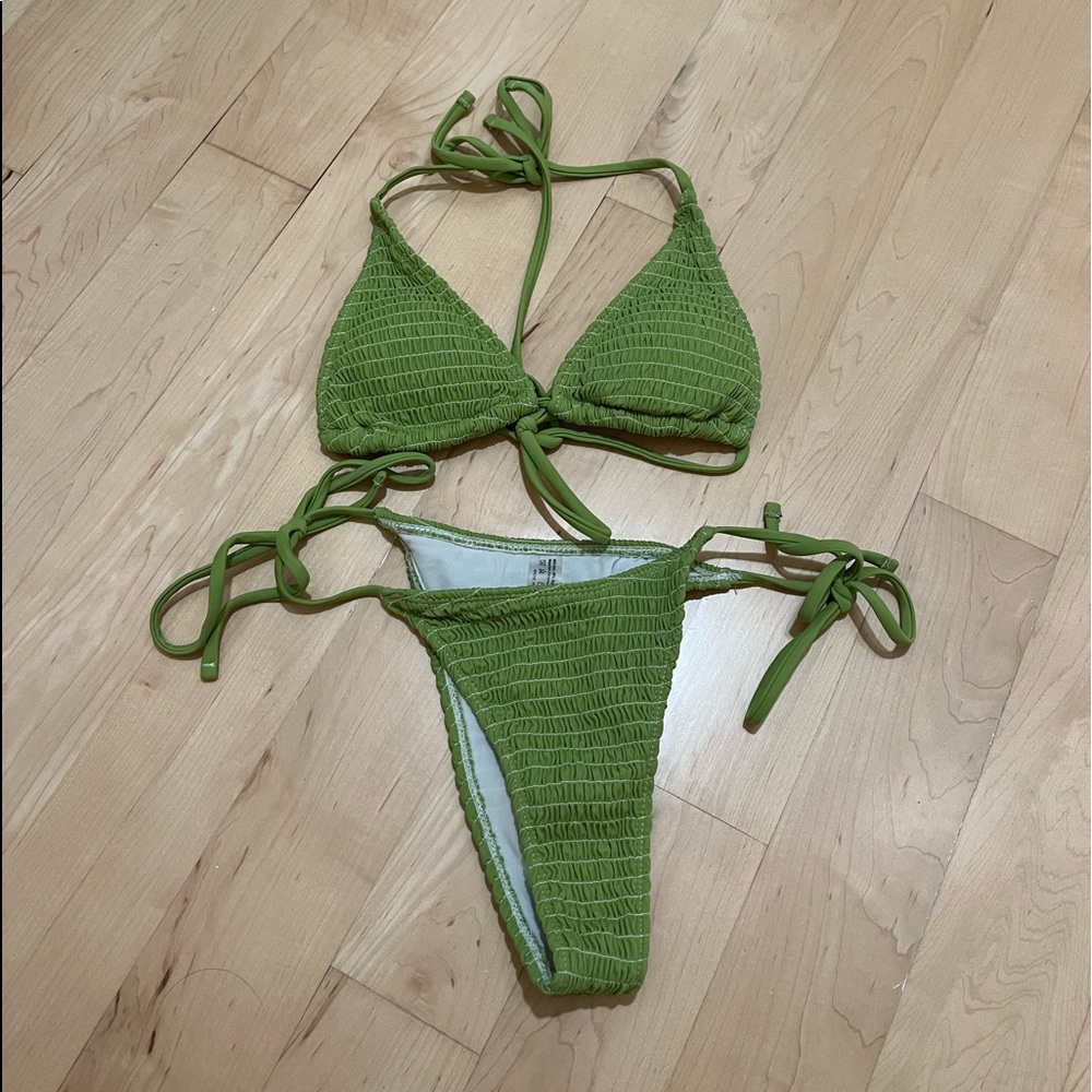 Green shein bikini
